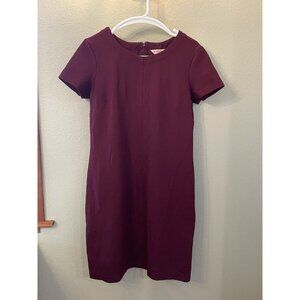 Brooks Brothers Red Fleece Sheath‎ Dress Large Maroon Business Casual Career